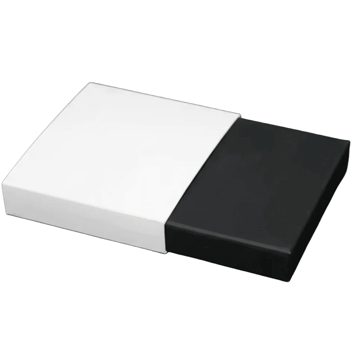 Top-down view of a 2023 silver capsule coin from the Perth Mint, weighing 1 oz, with sleek black and white packagin.
