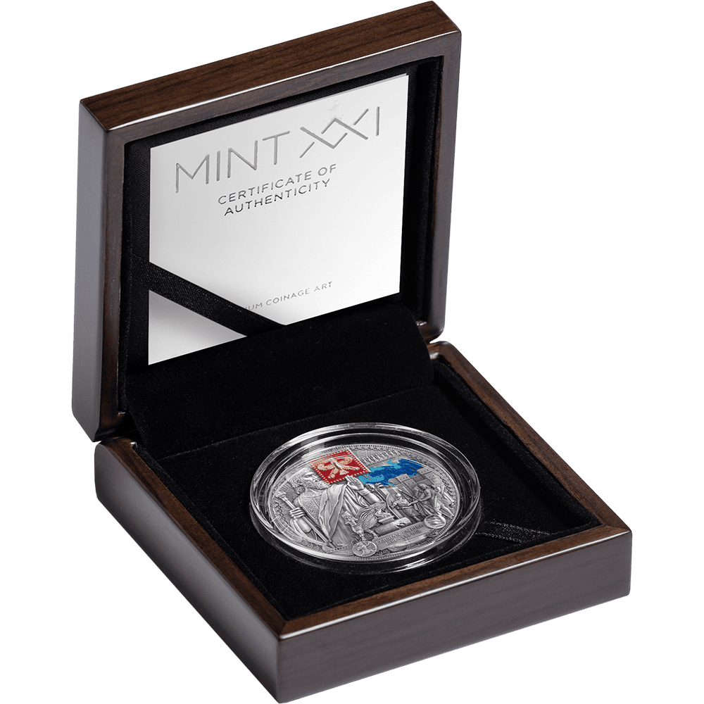 Cameroon 2026 Persian Empire 2 oz Silver Coin, 2026, mint, 2 oz, open reserve box, detailed design, collectible.