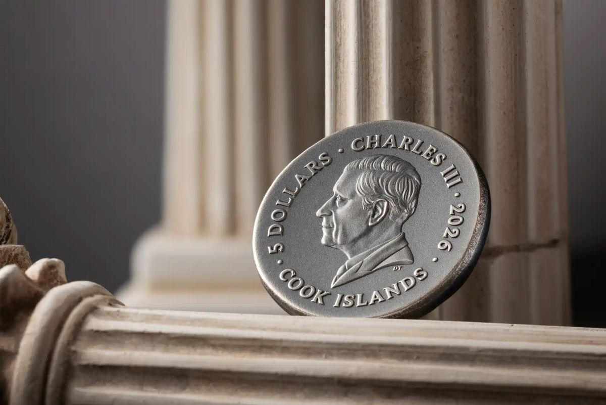 Crucial for ecommerce, 2026 Cook Islands Krios 1 oz Silver Antiqued Coin, minted by GR Reserve, featuring Charles I.