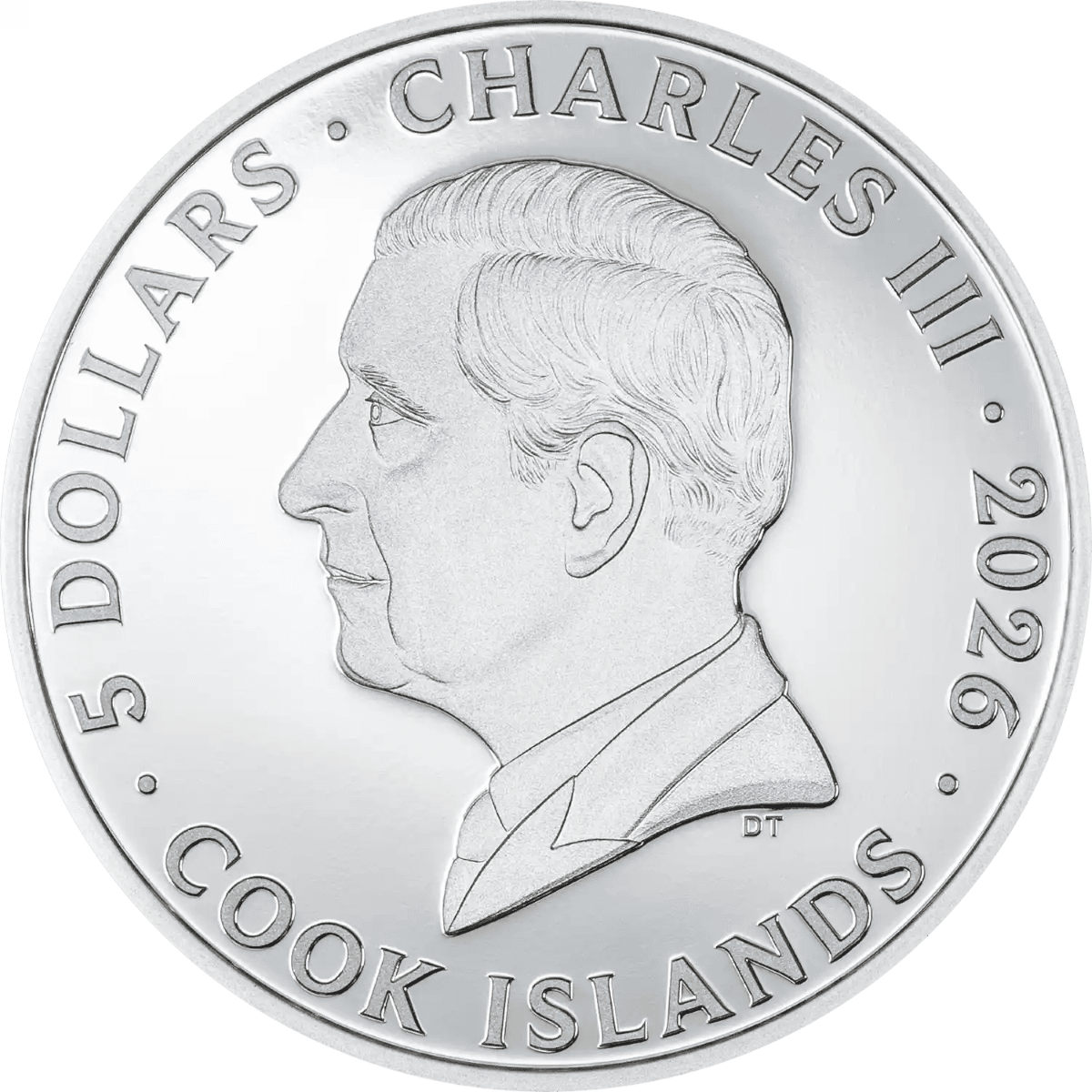 Crucial angle, 2026, Cook Islands mint, 1 oz silver proof coin featuring Sloth from the Seven Deadly Sins theme, co.