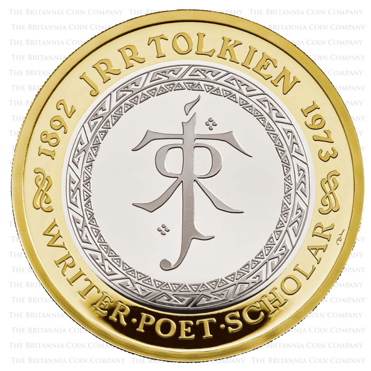 2023 Royal Mint UK J.R.R. Tolkien 2 pound silver proof coin reverse
