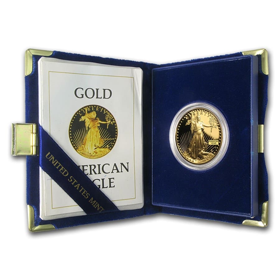 American Eagle 1 oz Gold Proof Coin (Random Year, w/Box and COA) - Image 3