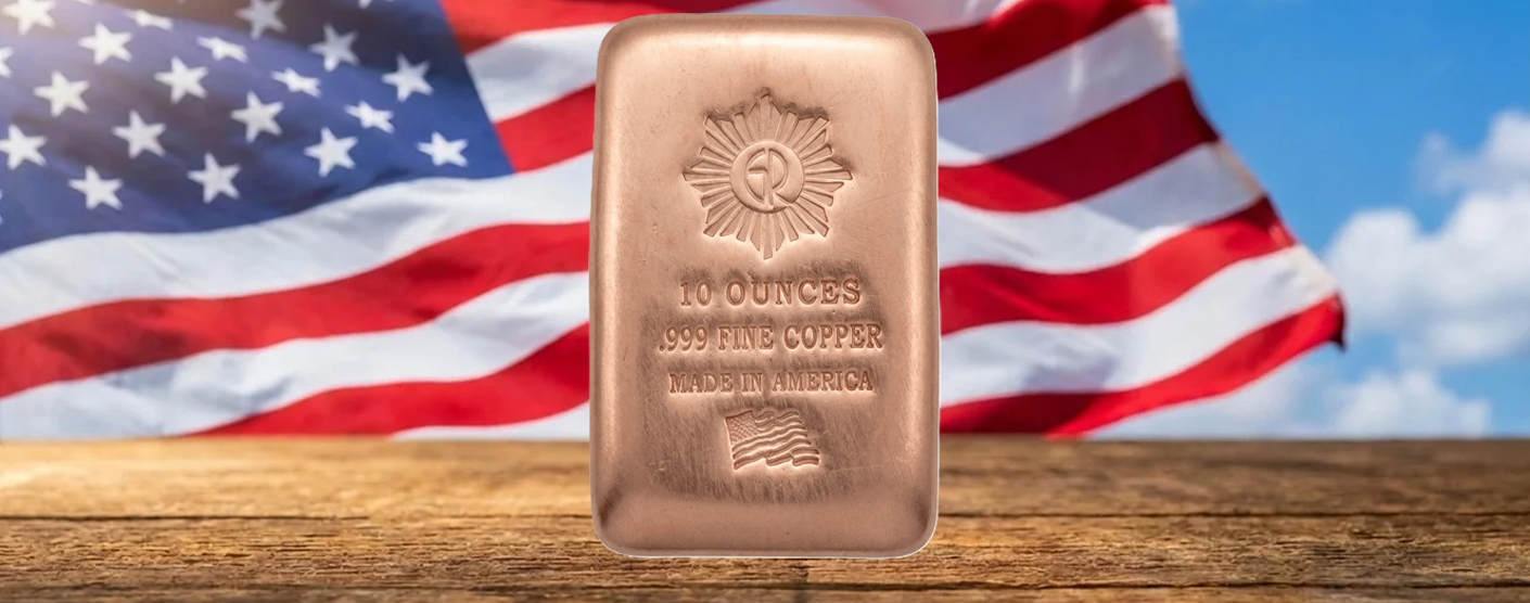 GR Reserve 10 oz .999 Copper Brushed Cast Bar