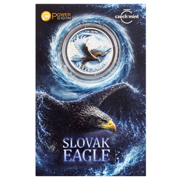 2026 Niue Slovak Eagle 1 oz Silver Colorized Proof Coin in Blister Card - Image 4