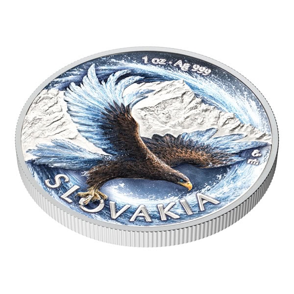 2026 Niue Slovak Eagle 1 oz Silver Colorized Proof Coin in Blister Card - Image 3