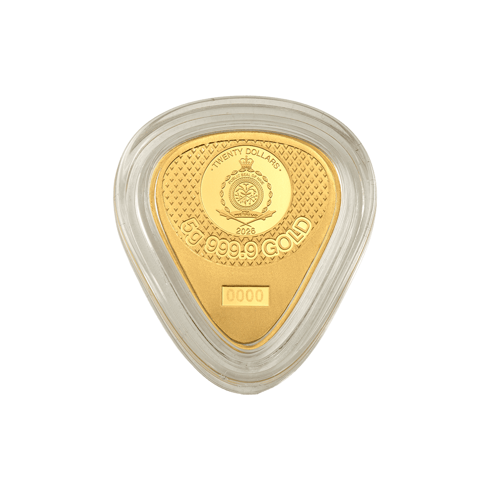 2026 PAMP 75th Ann. Fender Telecaster Pick 5g Gold Proof-Like Coin - Image 4