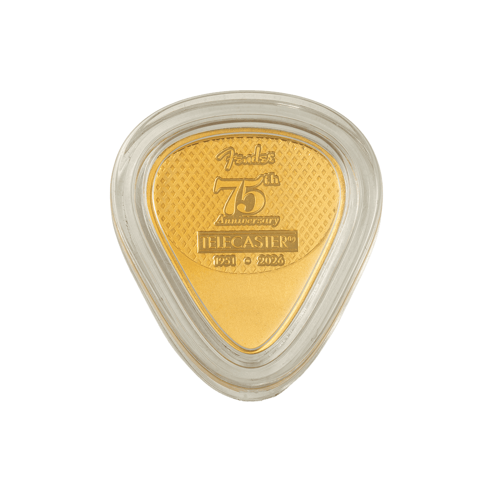 2026 PAMP 75th Ann. Fender Telecaster Pick 5g Gold Proof-Like Coin - Image 3