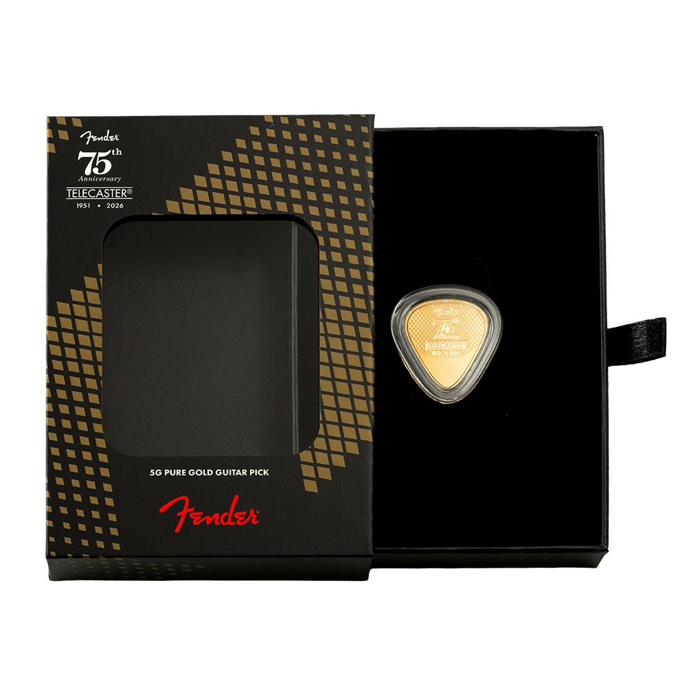 2026 PAMP 75th Ann. Fender Telecaster Pick 5g Gold Proof-Like Coin - Image 9