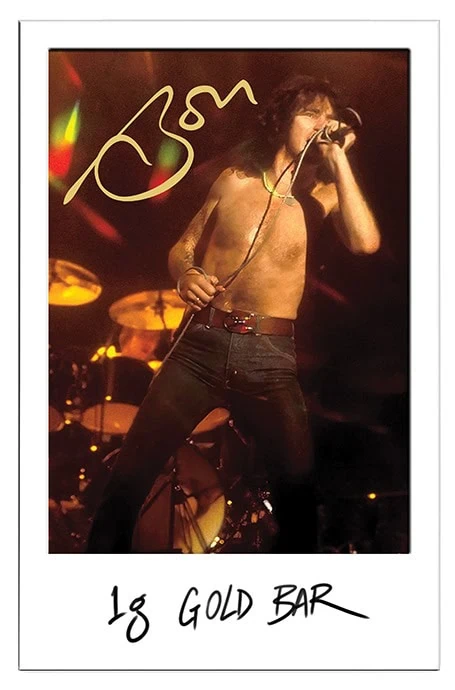 Bon Scott 80th Anniversary 1g Gold Minted Bar