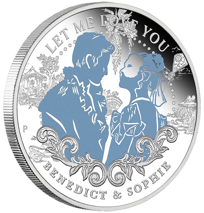 Bridgerton Benedict and Sophie 2026 1/2oz Silver Proof Coloured Coin