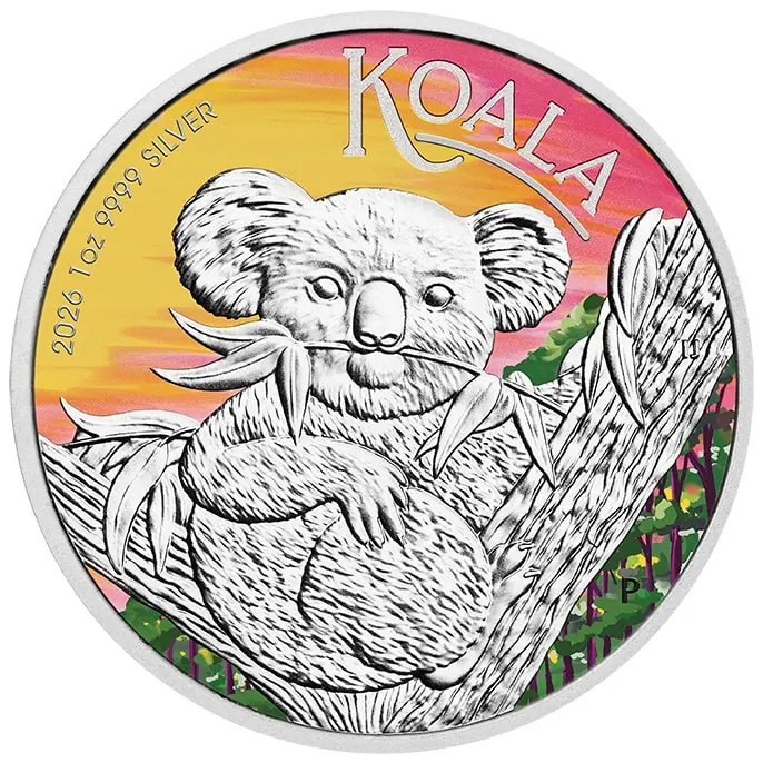 Brisbane ANDA Show Special 2026 Koala 1oz Silver Coloured Coin