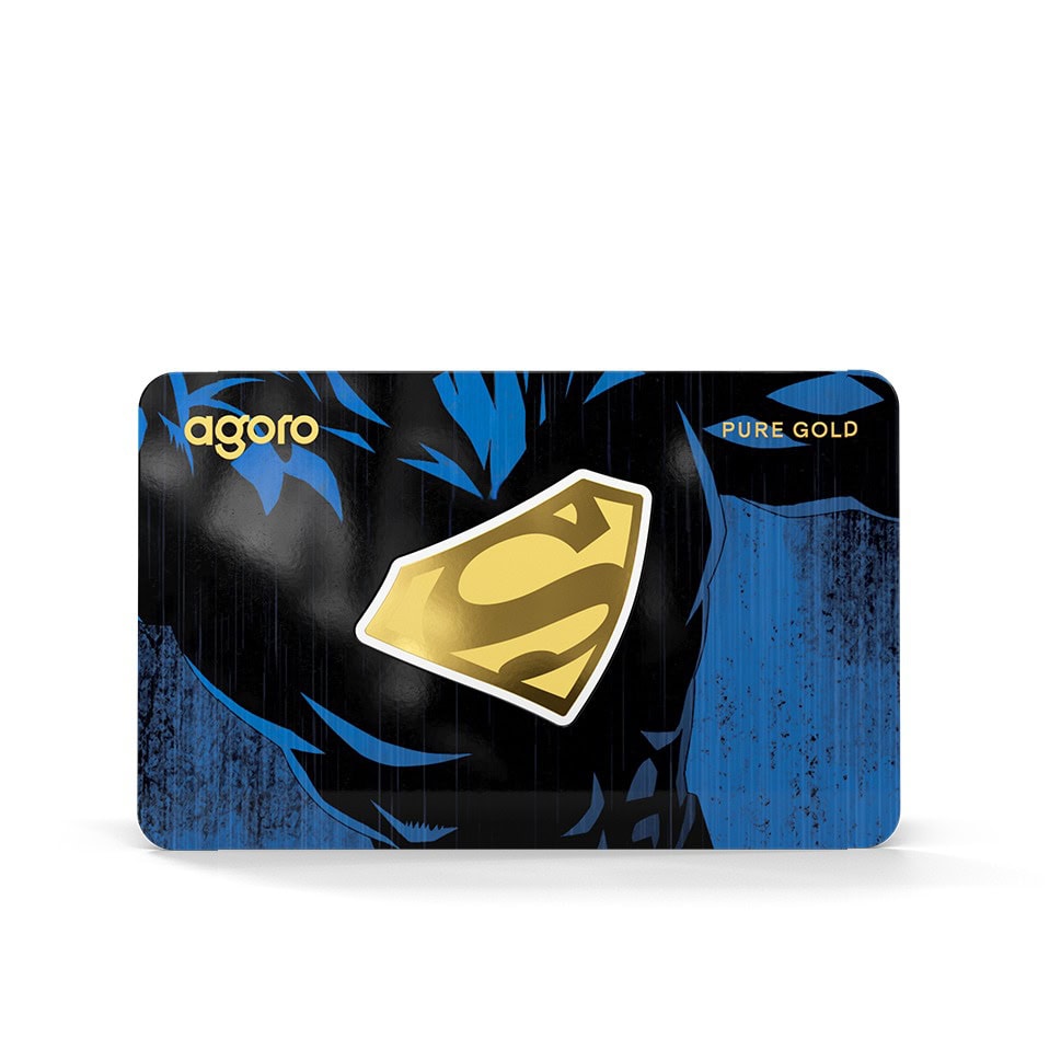 DC Superman Fractional Gold Card Front