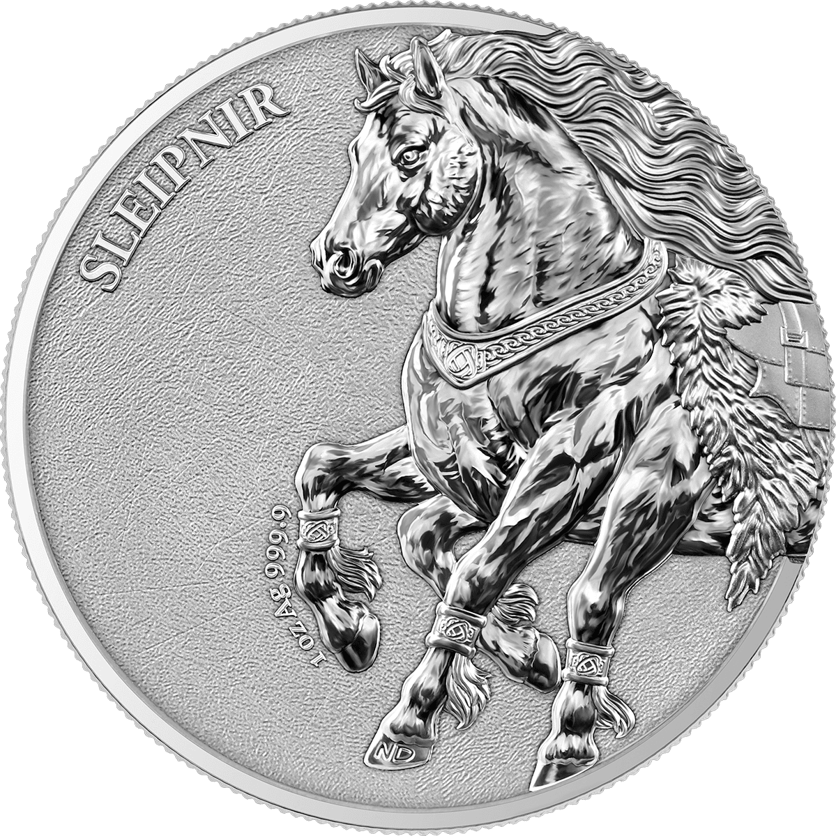 2026 United States Undead Aztec .10 oz Silver Colorized Coin GR Reserve Front.