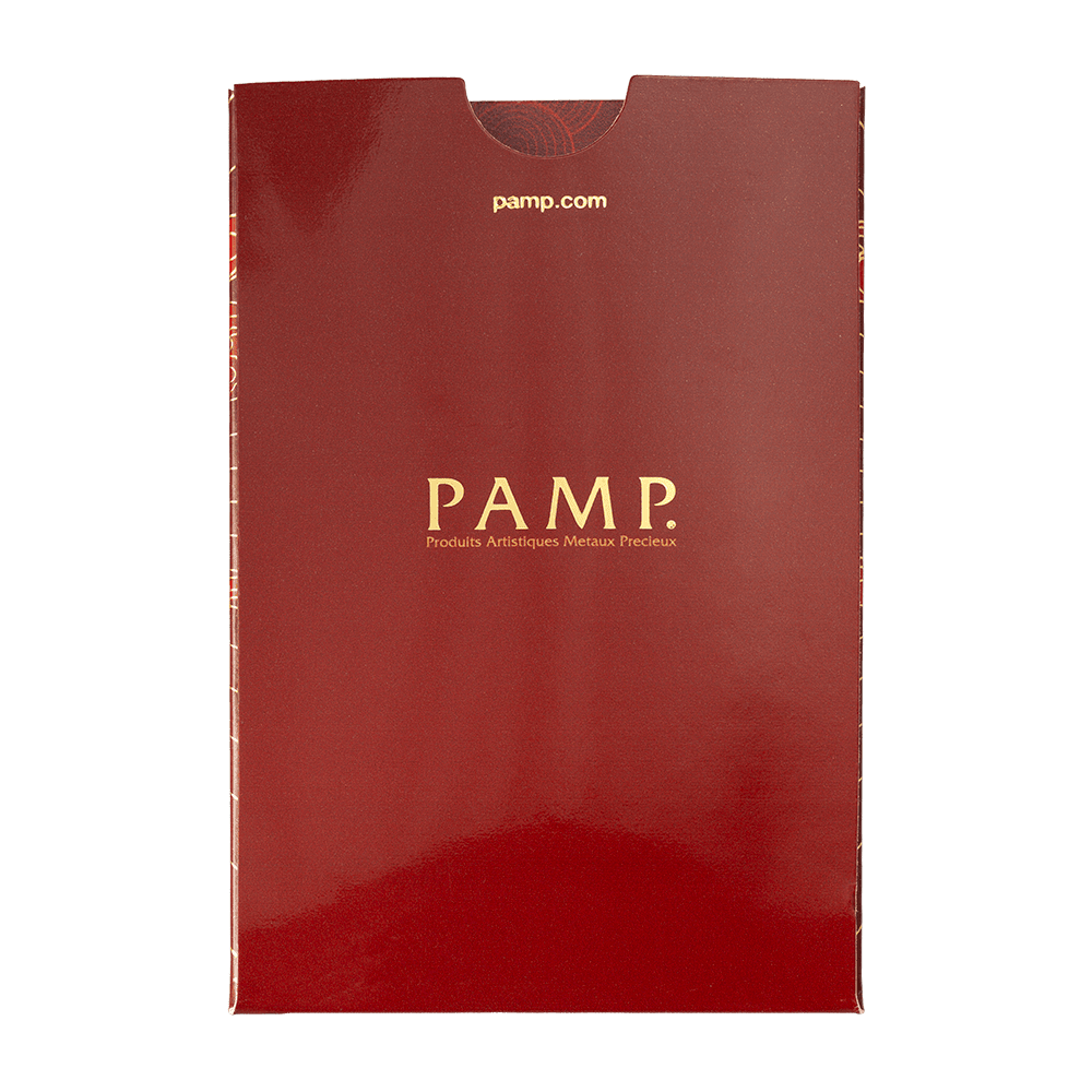2026 PAMP Good Luck Phoenix 5g Gold Proof-Like Bar in Card - Image 8
