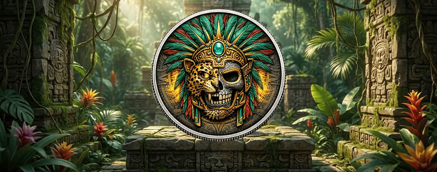 2026 United States Undead Aztec 1/10 oz Silver Colorized Coin