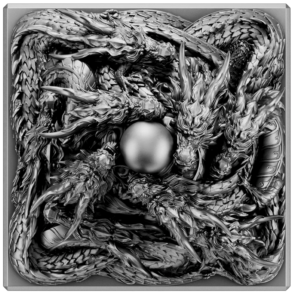 2027 Niue Heirloom Seal of the Realm 5 oz Silver 3D Shaped Coin - Image 4