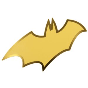 Gold Batman emblem from DC Hero Emblems collection, 0.1g, collectible.
