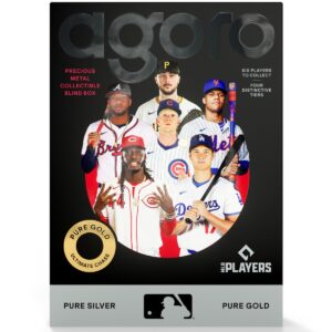 MLB National League Blind Box oz Silver with six players and team logos.