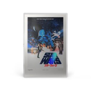 Star Wars A New Hope Japanese Movie Poster with Darth Vader and characters.