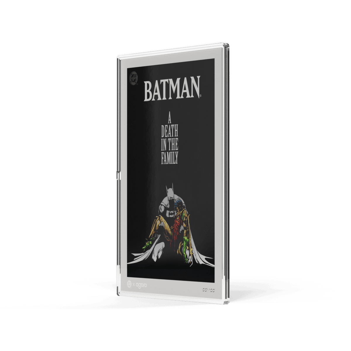 Batman A Death in the Family silver foil, angled right view of chase variant