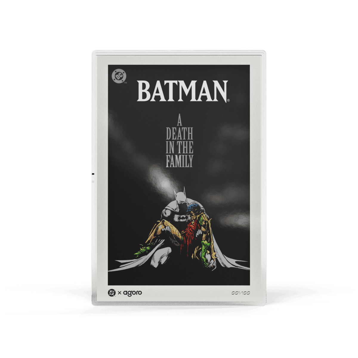 Batman A Death in the Family silver foil, monochrome chase variant front view