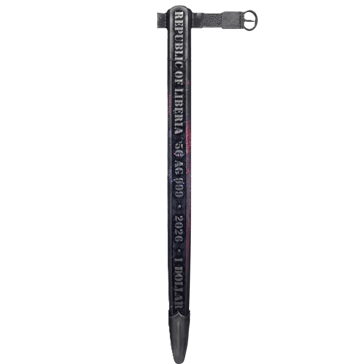 2026 Liberia Joyeuse Sword 10g Silver 3D Shaped Coin - Image 3