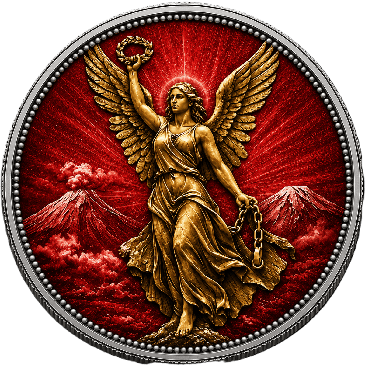 2026 United States Sun Angel 1/10oz Silver Colorized UV Medal
