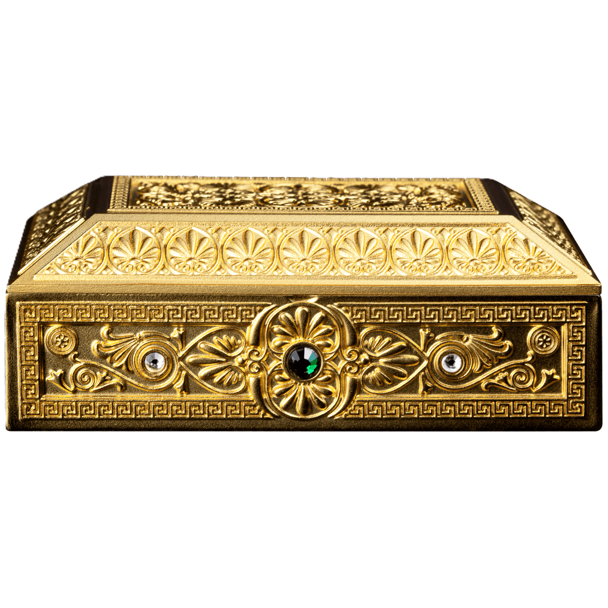 2027 Samoa 3D Pandora’s Box 5 oz Silver 24K Gold-Plated Coin w/ Crystal Inlays