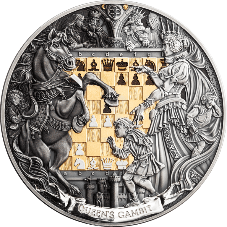 MINT XXI Queen's Gambit silver coin
