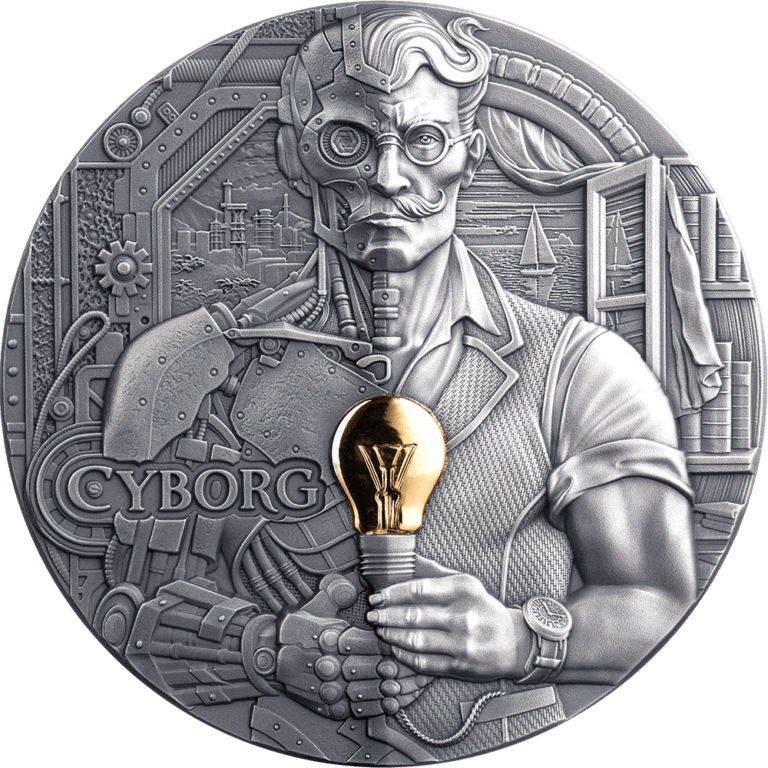 MINT XXI Dual Essence Cyborg silver coin